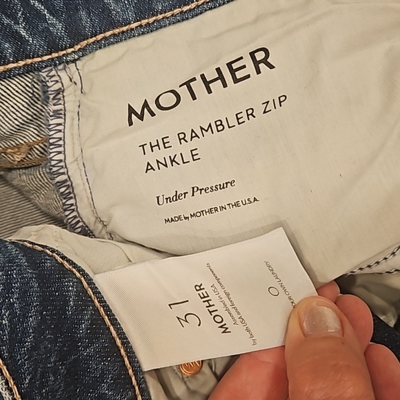 💕BOWIE x MOTHER💕 The Rambler Zip Ankle Jeans ~ Under Pressure 31 NWT - Picture 16 of 16